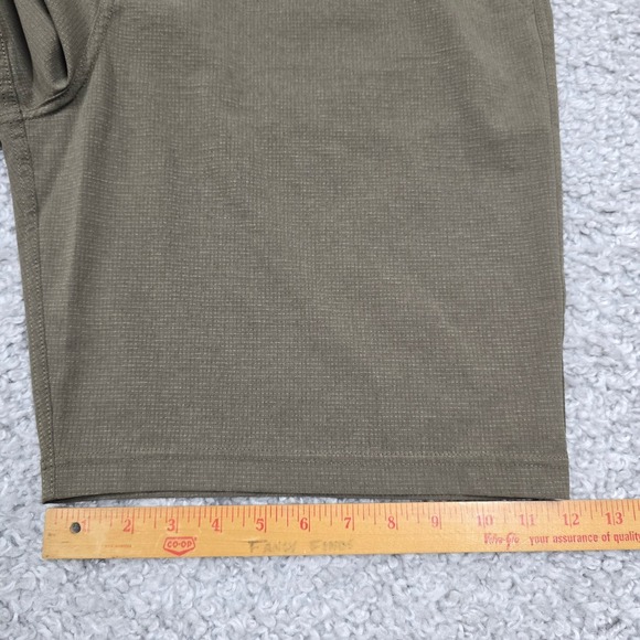 Prana Mens Green Flat Front Shorts Size 40 Outdoor Hiking Casual Travel - Picture 10 of 11